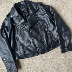 Faux leather Moto Jacket